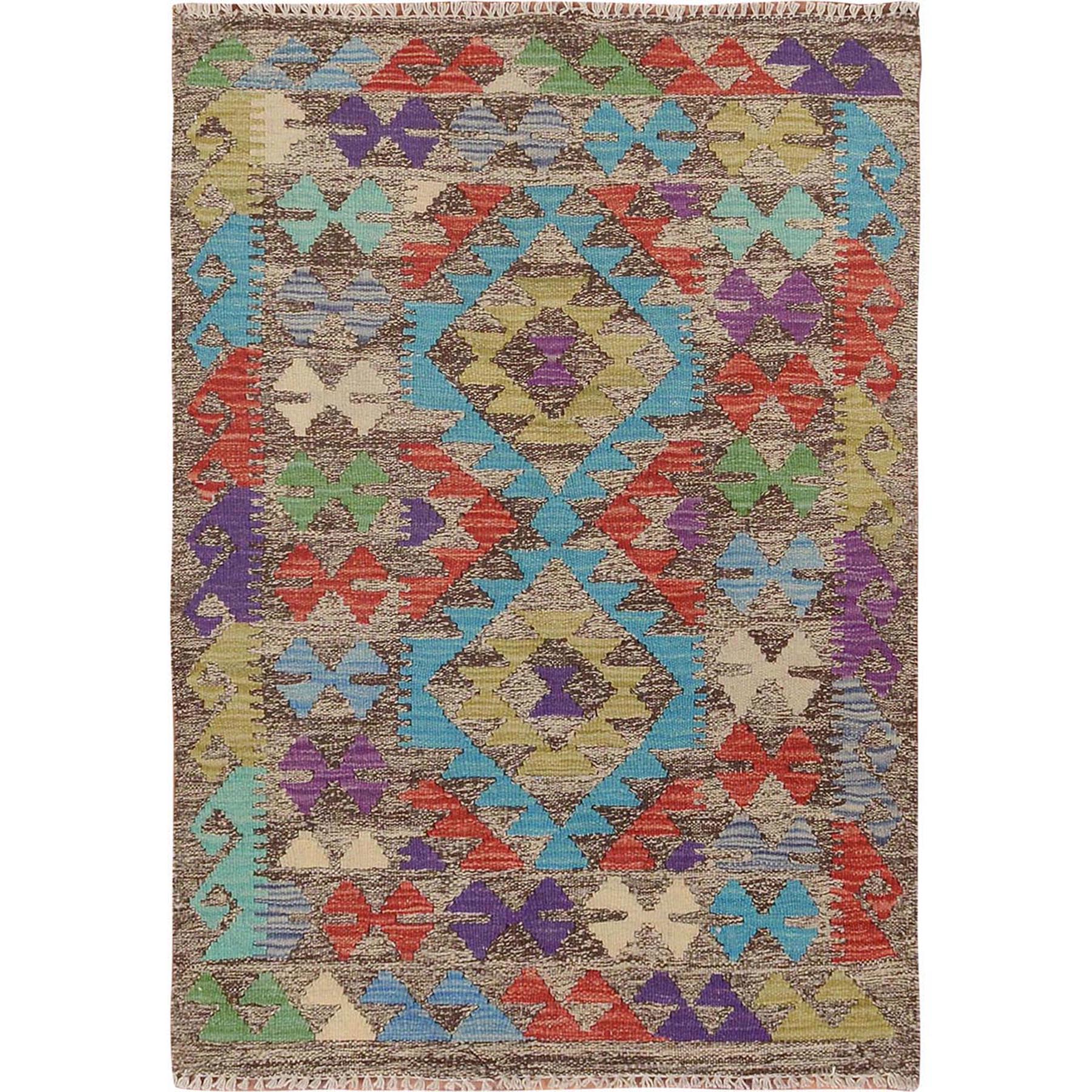 Traditional Wool Hand-Woven Area Rug 2'7